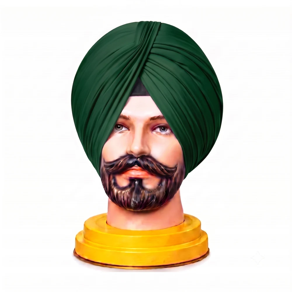 Dark Green Color Turban