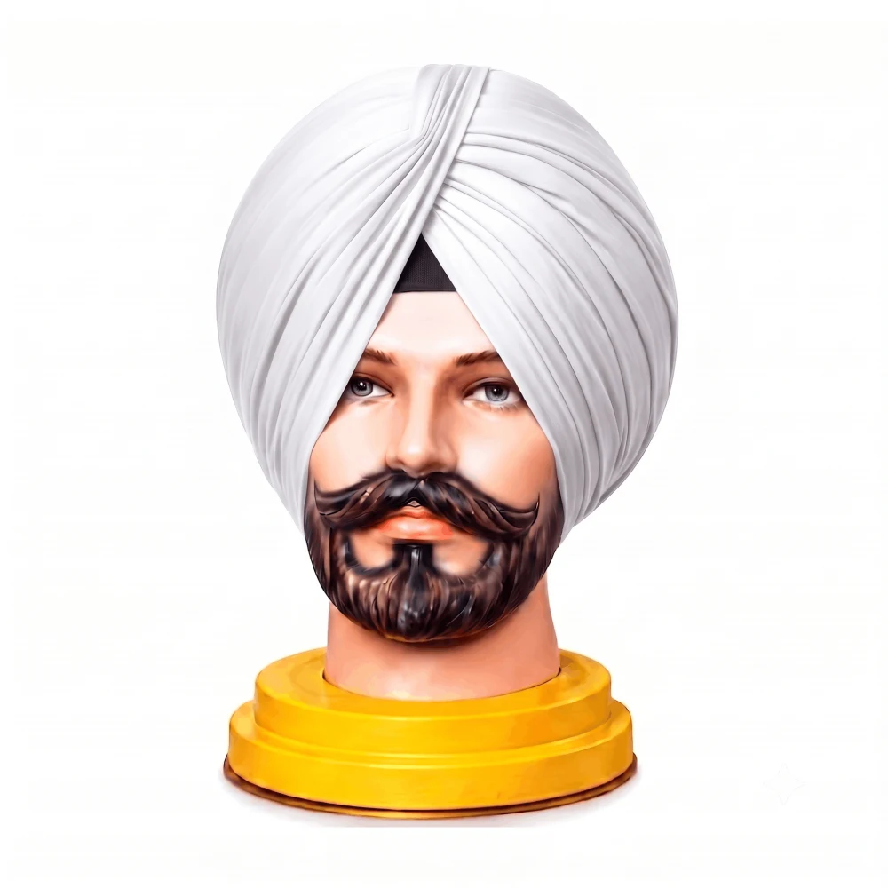 Dusty white Turban