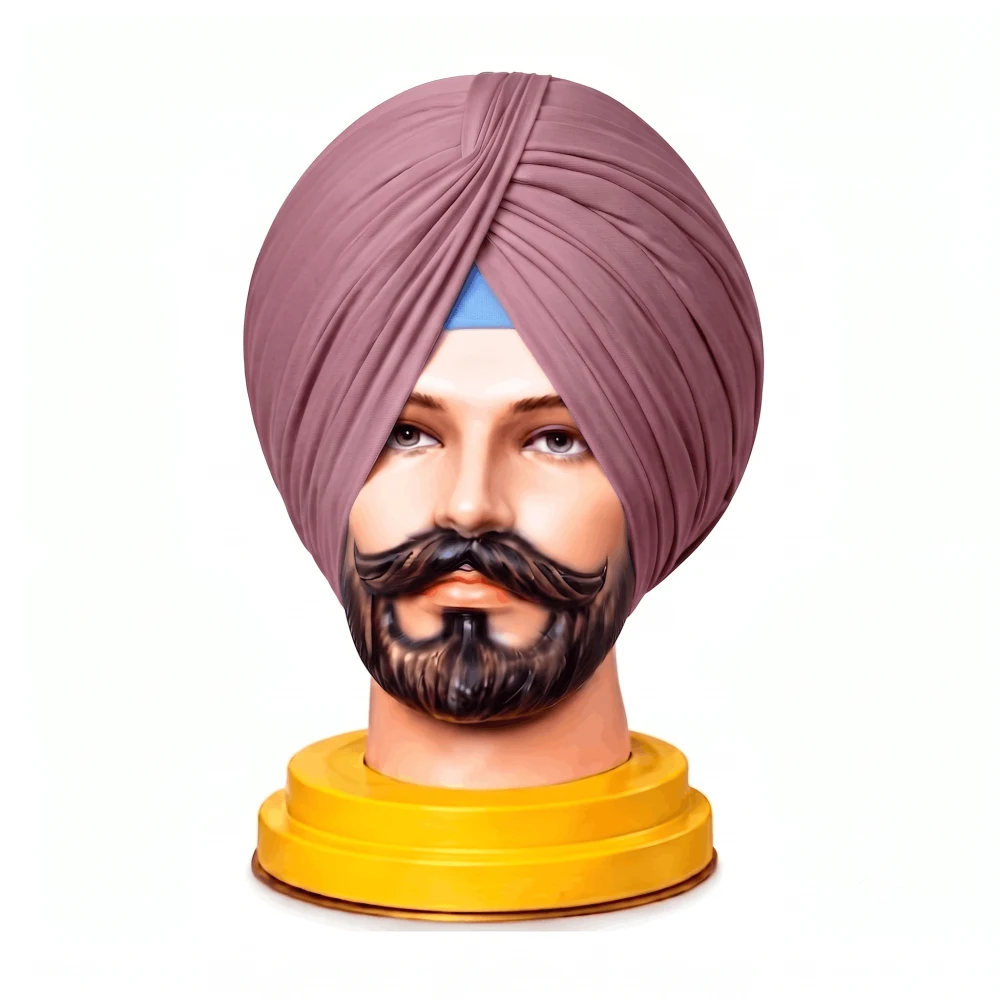 Khaki Pink Turban