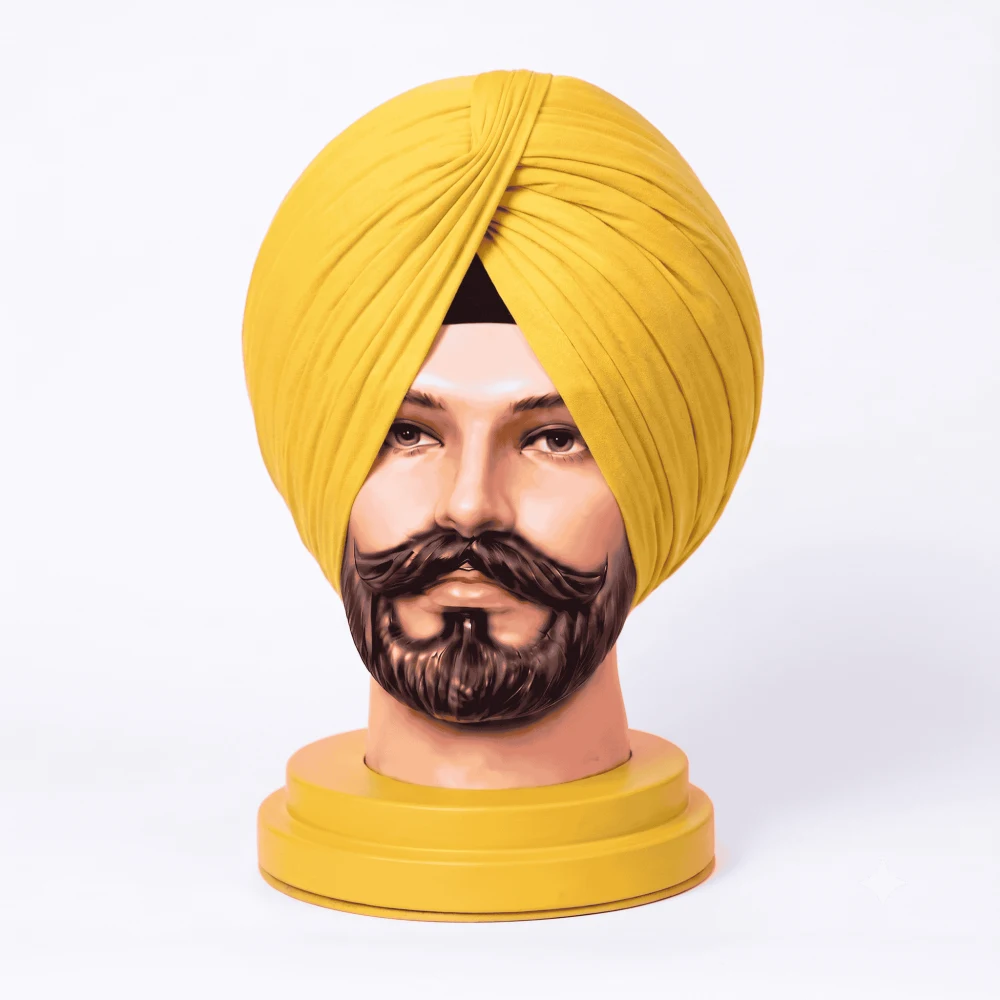 Raw Yellow Turban